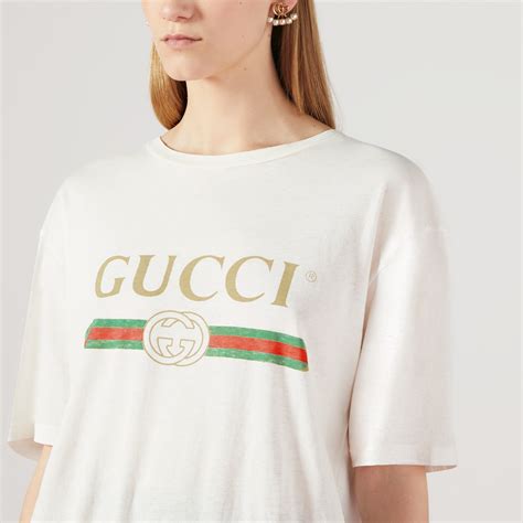 gucci t shirt wit|Gucci white shirt price.